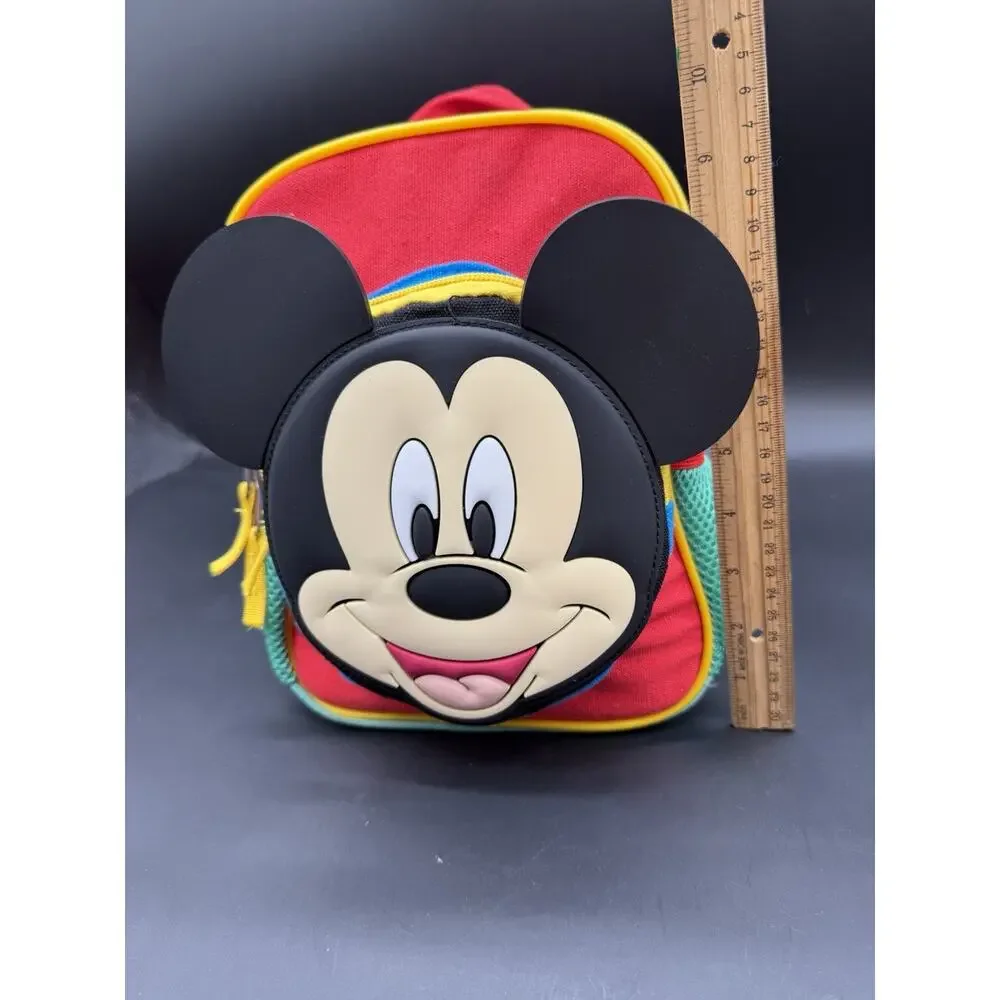 Disney Mickey Mouse Kids Mini Backpack 3D Face Ears Red Blue Target 2021